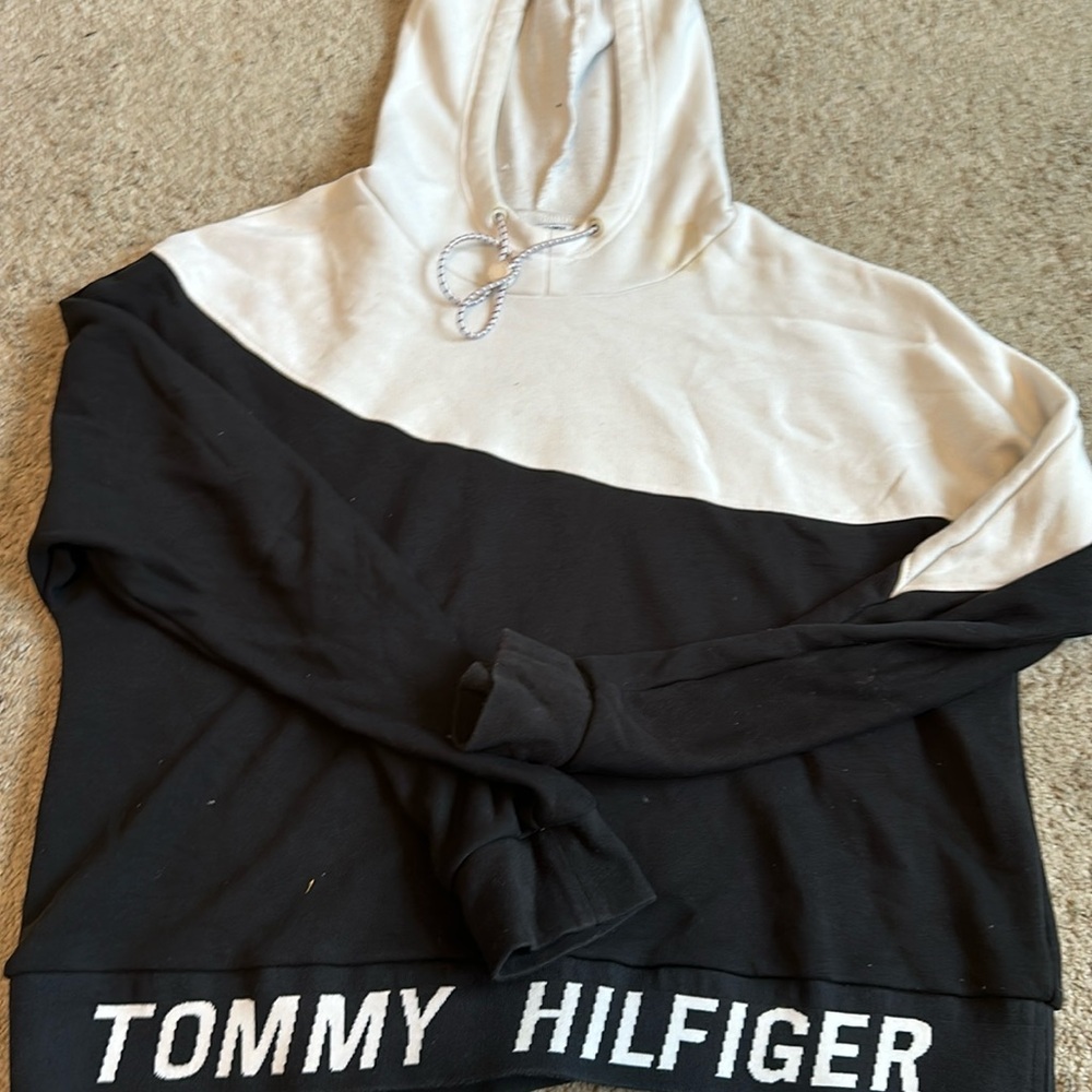 Tommy Hilfiger Black and White Hoodie